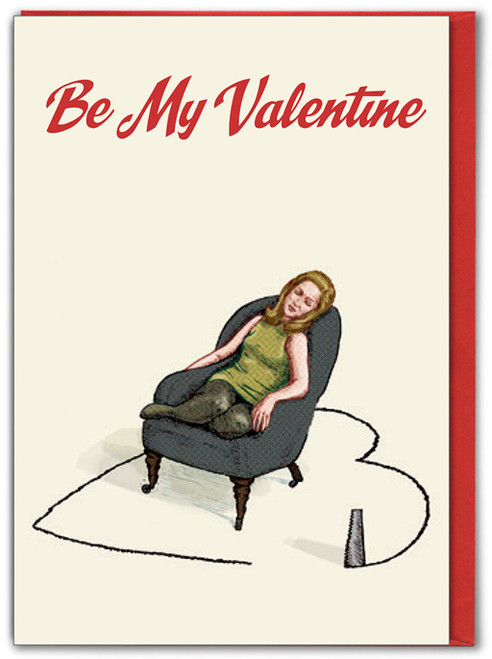 Funny Valentines Card Cut Out Heart By Modern Toss