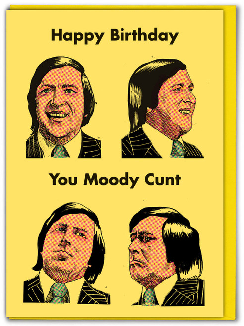 Rude Birthday Card Moody C-Word By Modern Toss