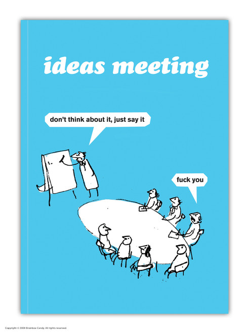 Rude A6 Notebook Ideas Meeting By Modern Toss