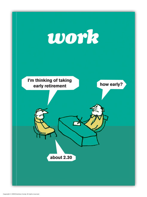 Funny A6 Notebook Early Retirement By Modern Toss