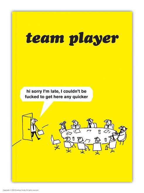 Rude A6 Notebook Team Player By Modern Toss