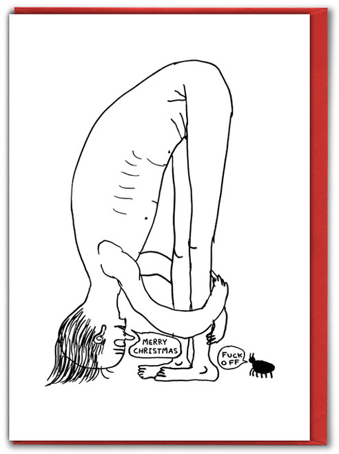 Rude Christmas Card - Ant F Off Xmas By David Shrigley