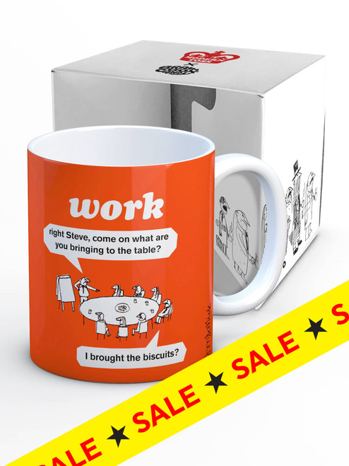 Funny Boxed Mug Work Biscuits By Modern Toss