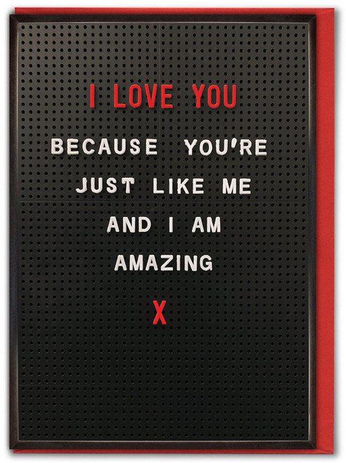 Funny Valentines Card Amazing As I Am By Brainbox Candy