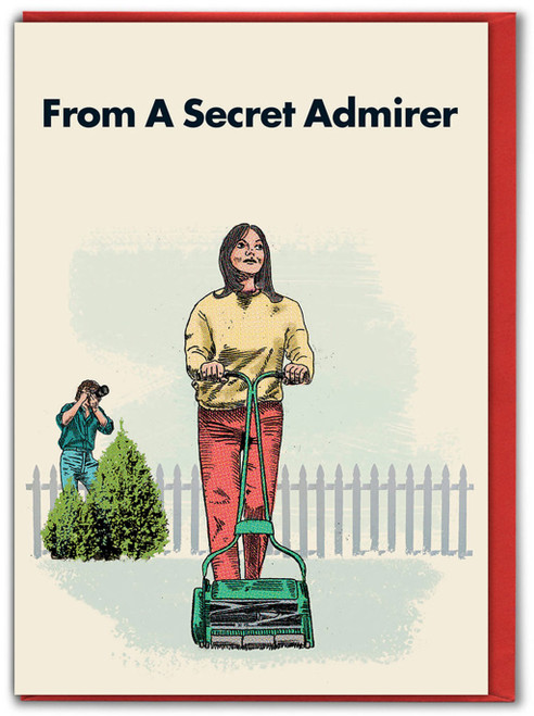 Funny Valentines Card Secret Admirer Lawnmower By Modern Toss