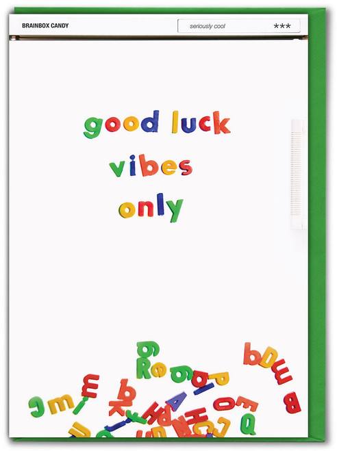 Funny Good Luck Card - Good Vibes Only