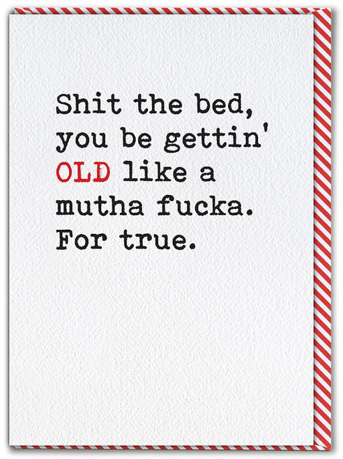 Rude Birthday Card Poo The Bed (TYP002)