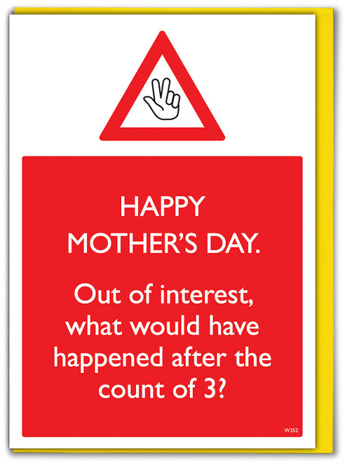 Funny Mother's Day Card Count Of 3