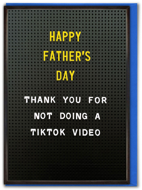 Funny Father's Day Card Tik Tok