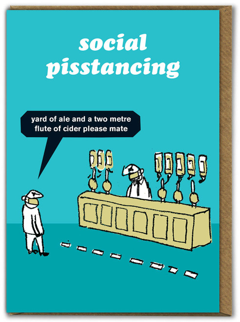 Rude Birthday Card Social Pisstancing By Modern Toss