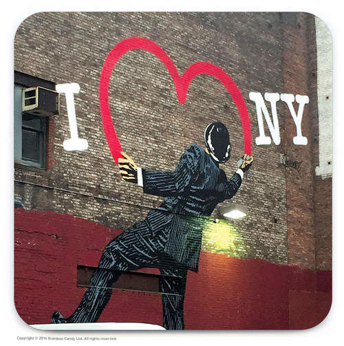 Street Art/Graffiti Coaster - I Love NY