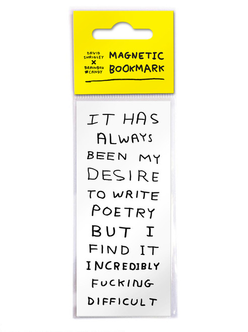 Rude Magnetic Bookmark Write Poetry By David Shrigley