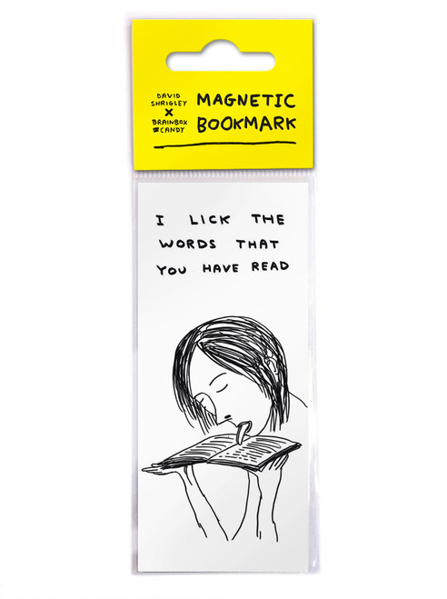Funny Magnetic Bookmark Lick The Words By David Shrigley