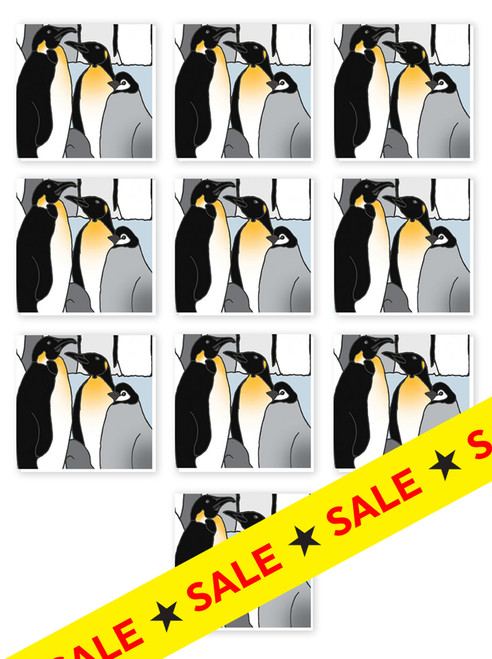 Beautiful Pack of 10 Penguin Cards By Emily Burningham
