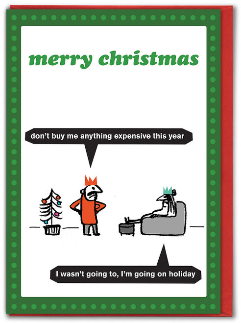Funny Christmas Card - Merry Holiday By Modern Toss