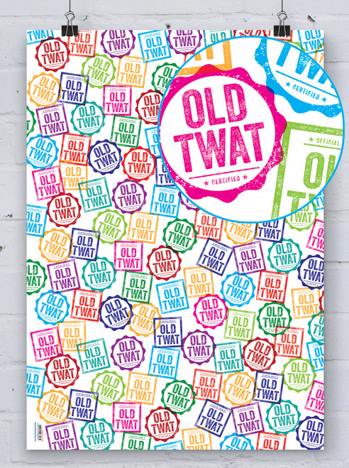 Rude Gift Wrap - Old T-Word Wrapping Paper