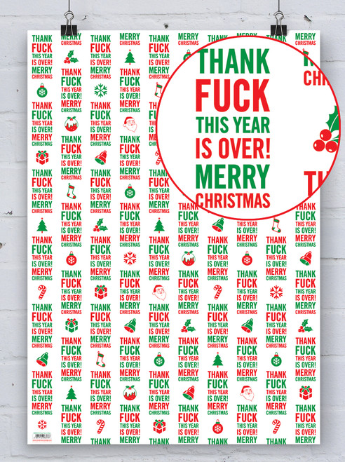 Sale Gift Wrap - Year Is Over Wrapping Paper
