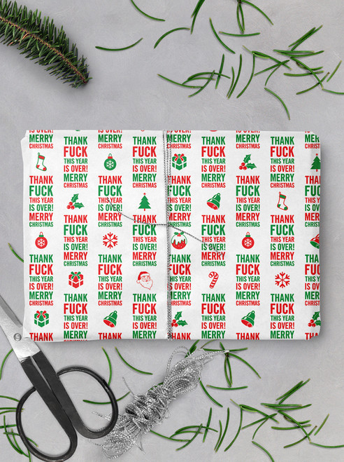 Sale Gift Wrap - Year Is Over Wrapping Paper