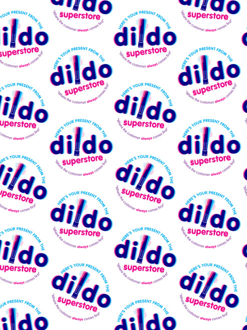 Rude T Wrap Dildo Superstore Wrapping Paper By Brainbox Candy 7057