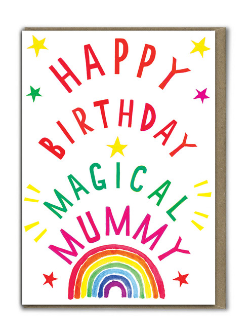 Mum Birthday Card Neon Magical Mummy By Earlybird