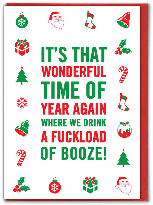Funny Christmas Card - Most Wonderful Time Of The Year Xmas
