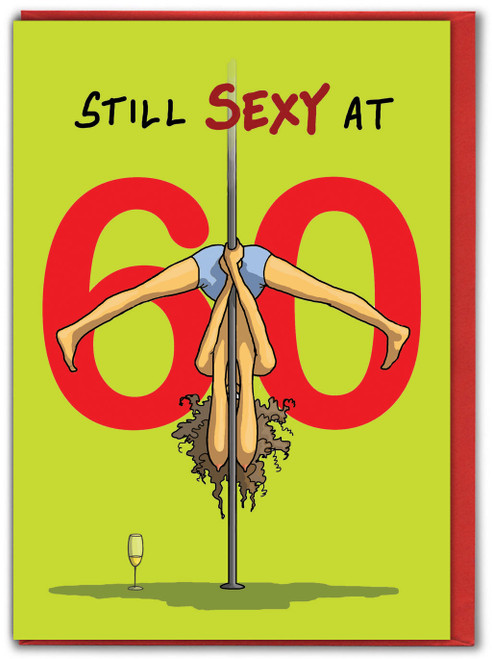 Rude 60th Birthday Card - Cheeky 60th For Her By Bryony Walters