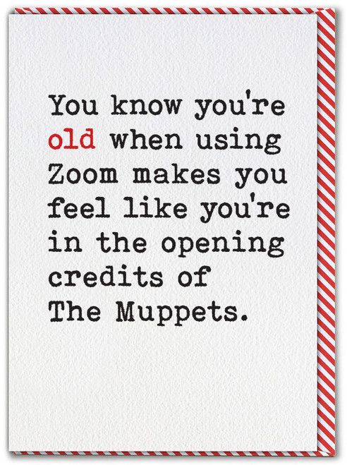 Funny Birthday Card Zoom Muppets
