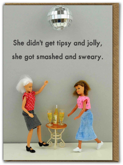 Funny Birthday Card Smashed And Sweary By Bold and Bright