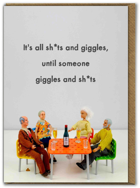 Rude Birthday Card Shits And Giggles By Bold and Bright