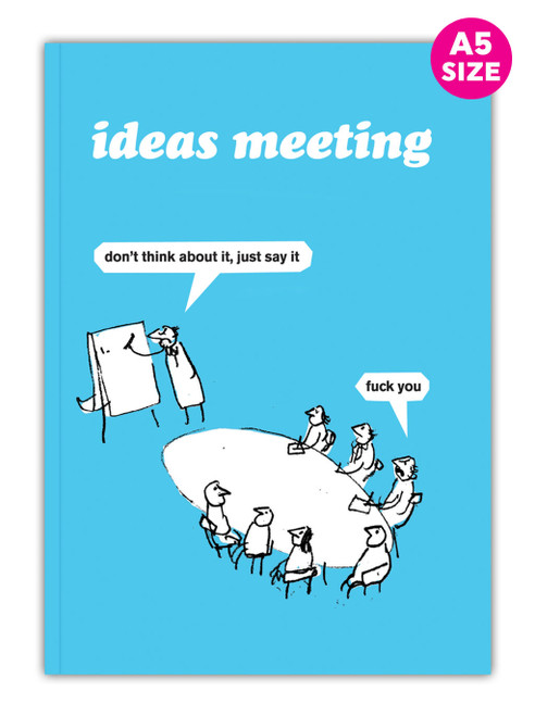 Rude A5 48 Page Notebook - Ideas Meeting By Modern Toss