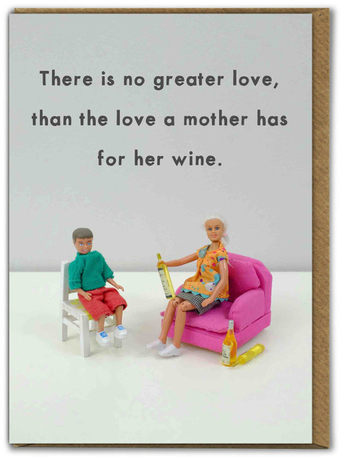 Rude Birthday/Mother's Day Card No Greater Love By Bold and Bright