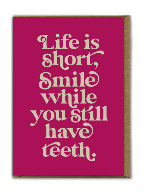 Funny Birthday Card Life Is Short By Brainbox Candy