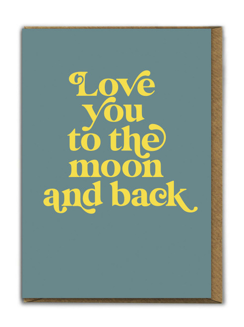 Funny Birthday Card Moon And Back
