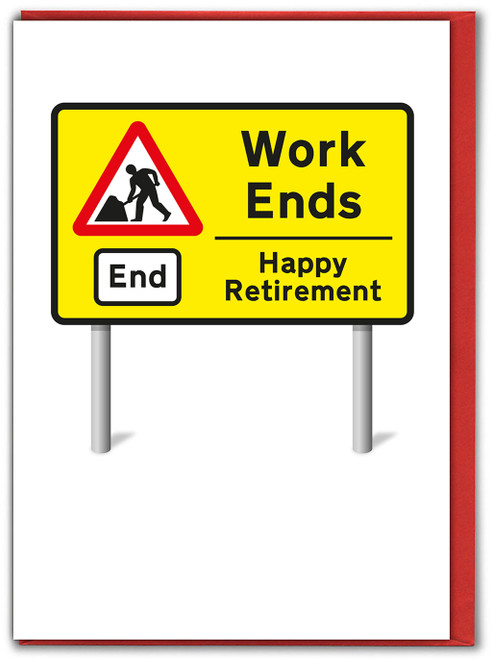 Funny Retirement Card - Work Ends By Tillovision
