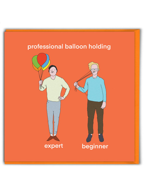 Funny Birthday Card Balloon Holding By Otherwhats