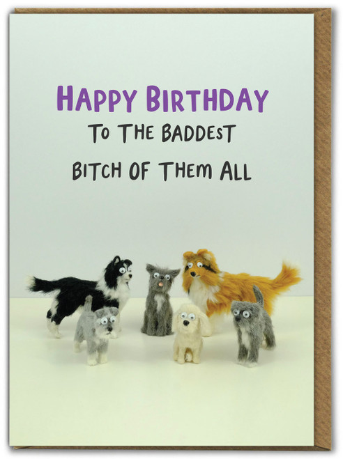 Funny Birthday Card Bad Bitches By Bold and Bright