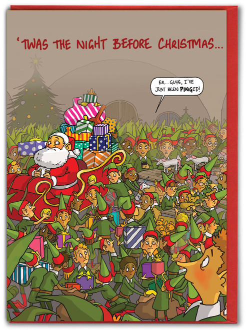 Funny Christmas Card - Night Before Christmas By Bryony Walters