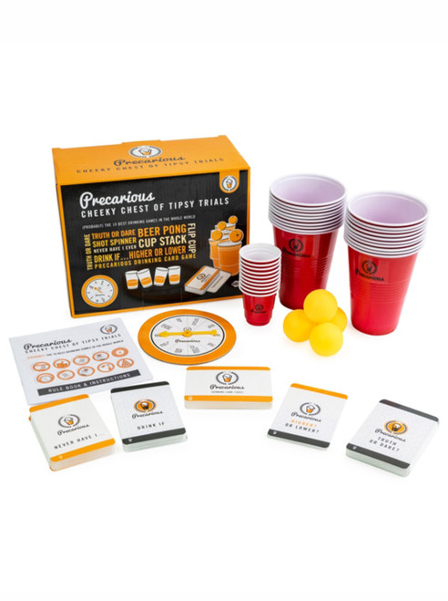 Funny Games - Precarious Cheeky Chest of Tipsy Trials Drinking Game By Spencer and Fleetwood