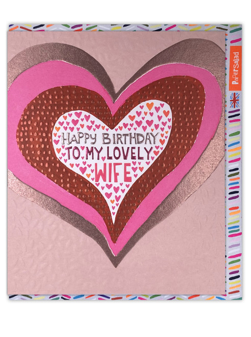 Lovely Wife Birthday Card By Paper Salad