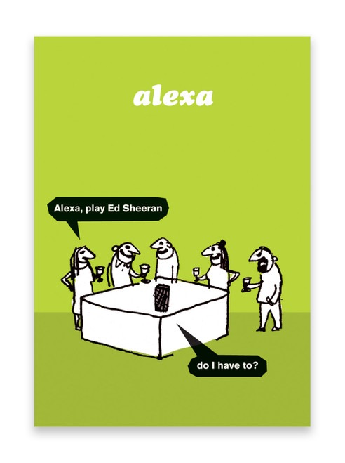 Funny Poster - Alexa A3 Print By Modern Toss