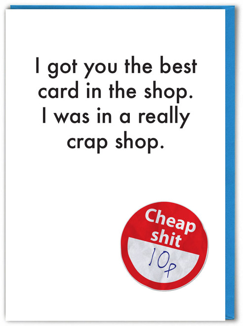 Funny Birthday Card Best In The Shop By Objectables
