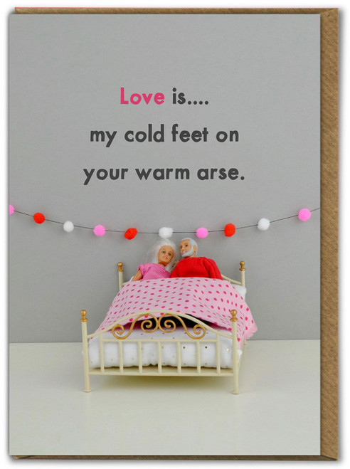 Rude Valentines Card Love Is By Bold and Bright