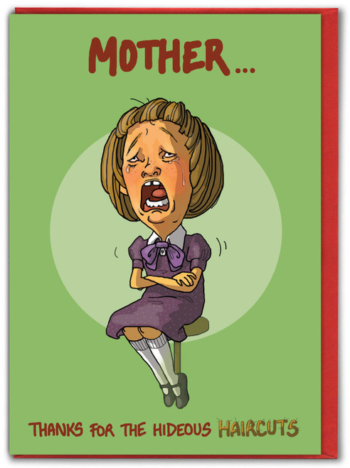 Funny Mother's Day Birthday Card Hideous Haircuts Mother's Day By Bryony Walters