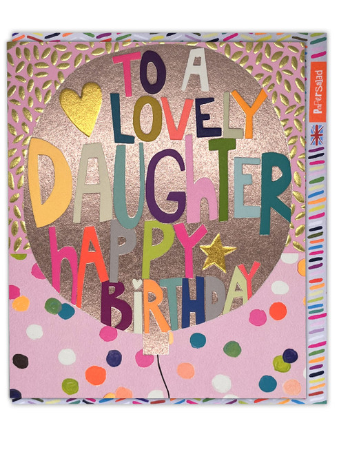 Lovely Daughter Birthday Card By Paper Salad