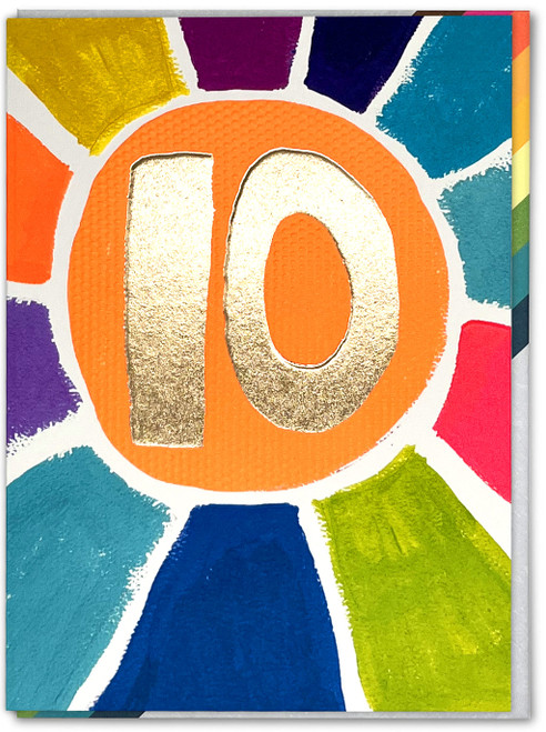 10th Birthday Card - Hoopla Age 10 By Paper Salad
