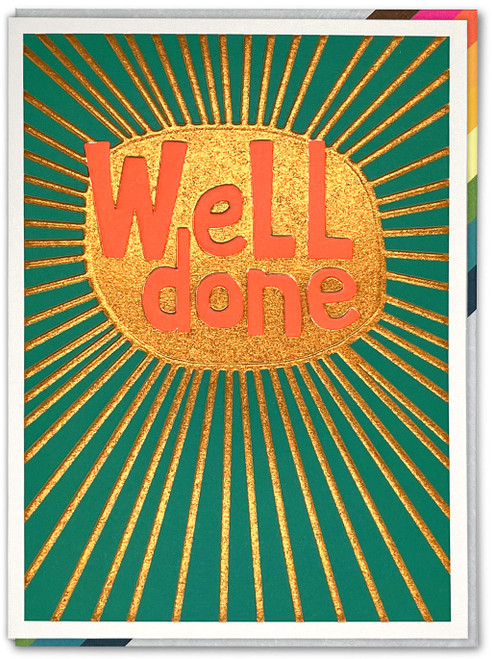 Well Done Congratulations Card  By Paper Salad