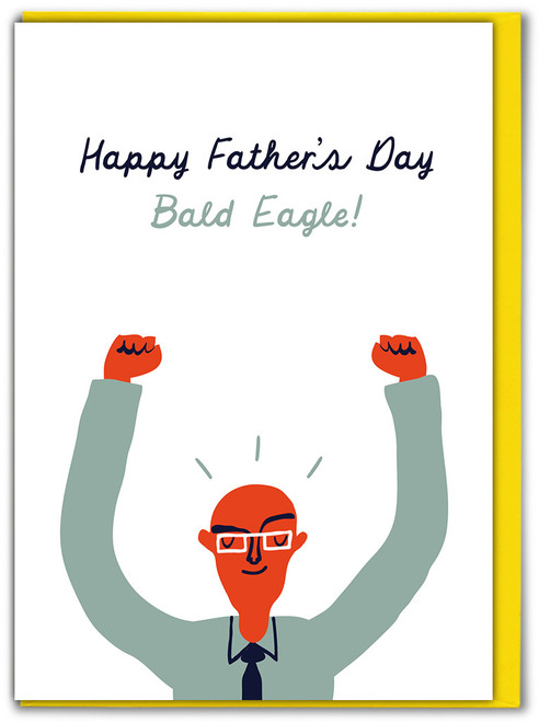 Funny Father's Day Card Bald Eagle