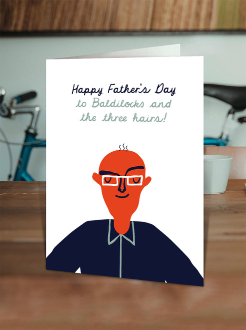 Funny Father S Day Card Baldilocks By Brainbox Candy