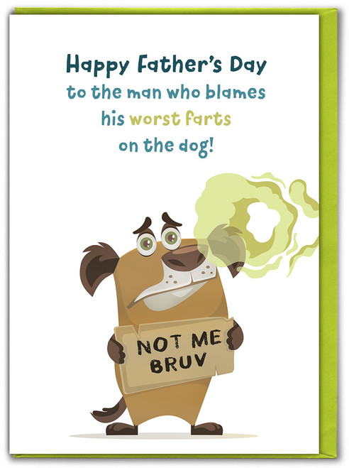Funny Father's Day Card Worst Farts Dog