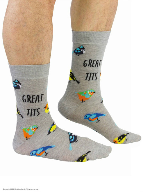 Funny Gift For Him - Great Tits Socks By Cockney Spaniel